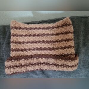 Striped Brown Beanie